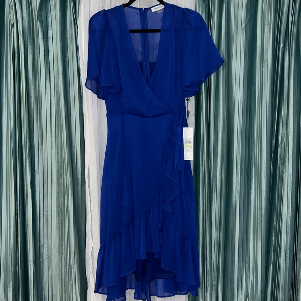 Flowy Blue Calvin Klein Dress
